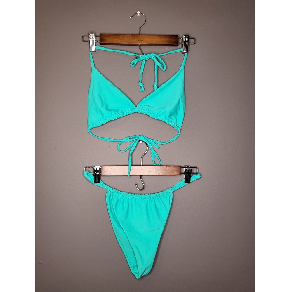 Aurelle Teal Brazilian Bikini